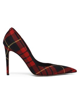 McQueen Women's Plaid Point-Toe Pumps