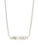 McQueen Women's Silvertone & Glass Crystal "McQueen" Logo Necklace - 4