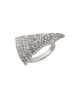 McQueen Women's Silvertone & Glass Crystal Tiger's Claw Ring - 1