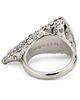 McQueen Women's Silvertone & Glass Crystal Tiger's Claw Ring - 3