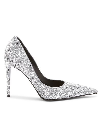McQueen Women's Skull 105MM Rhinestone Pumps