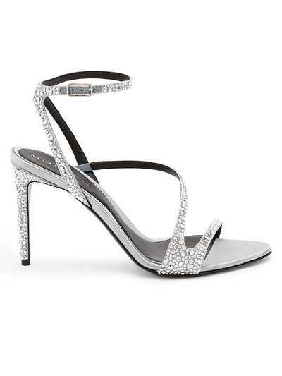 McQueen Women's Skull 90MM Embellished Strappy Sandals
