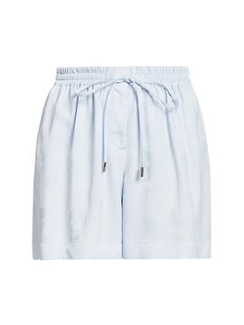 McQueen Women's Skull Fluid Satin Shorts