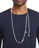 McQueen Women's Skull Pearl-Embellished Ball Chain Belt - 2