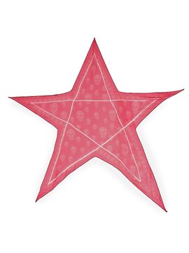 McQueen Women's Skull Star Silk Scarf