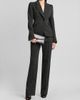 McQueen Women's Speckled Wool One-Button Blazer - 2