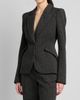 McQueen Women's Speckled Wool One-Button Blazer - 4