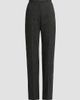 McQueen Women's Speckled Wool Slim-Straight Trousers - 1