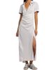 McQueen Women's Striped Silk Drape Shirtdress - 2
