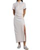 McQueen Women's Striped Silk Drape Shirtdress - 3