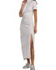 McQueen Women's Striped Silk Drape Shirtdress - 4
