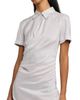 McQueen Women's Striped Silk Drape Shirtdress - 6