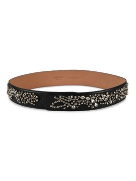 McQueen Women's Sunflower Crystal Embroidery Belt