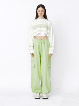 MEENDERI CARGO JOGGER PANTS - YELLOW GREEN
