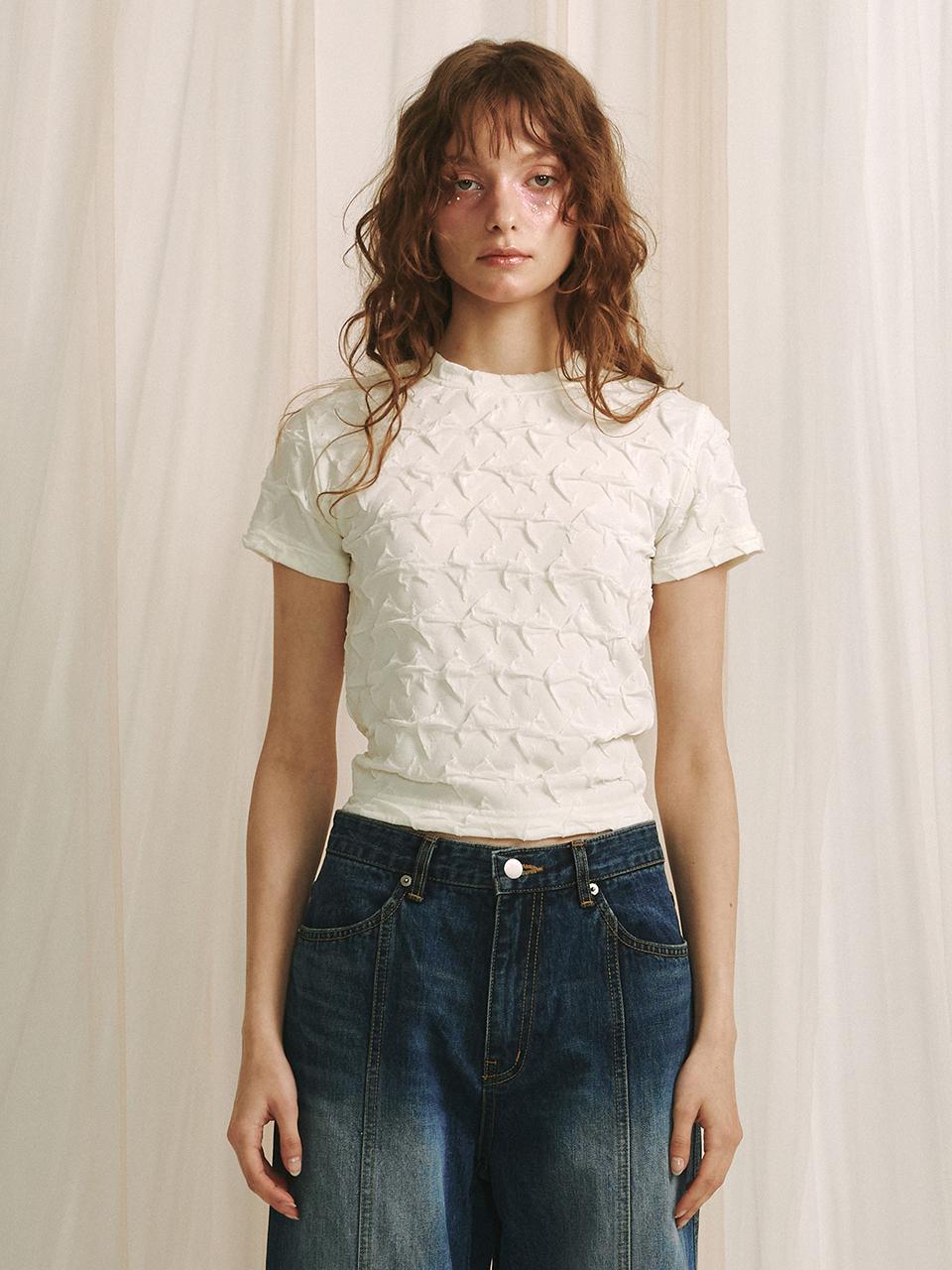 MEENDERI Wave Jacquard T-Shirt