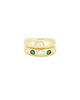 MEGA MEGA Emerald And Clear CZ Pinky Ring Set Of 2 - 1