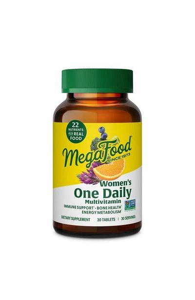 MegaFood MegaFood One Daily Multivitamin for Women for Energy Metabolism & Immune Support, Vegetarian, 30 Tablets