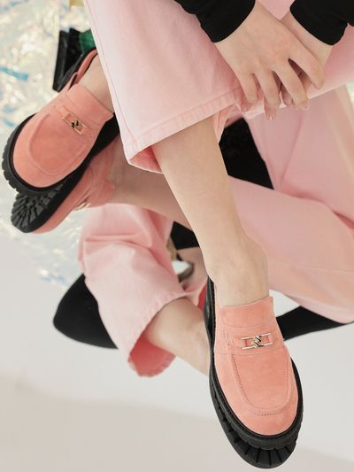 Meiel Dew Chunky Platform Bloafer MD1105f _ Pink