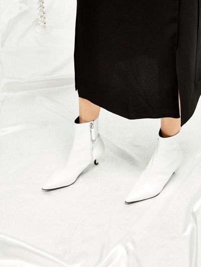 Meiel Dew Classic Ankle Boots - MD18FW1020 White