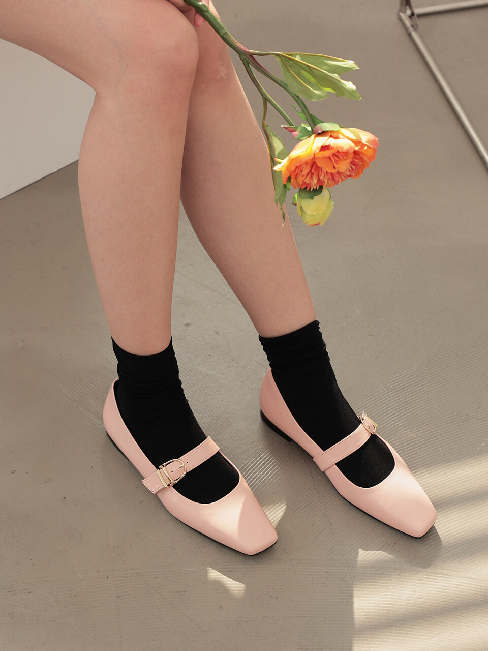 Meiel Dew Mary Jane Flat MD1092f- Pink