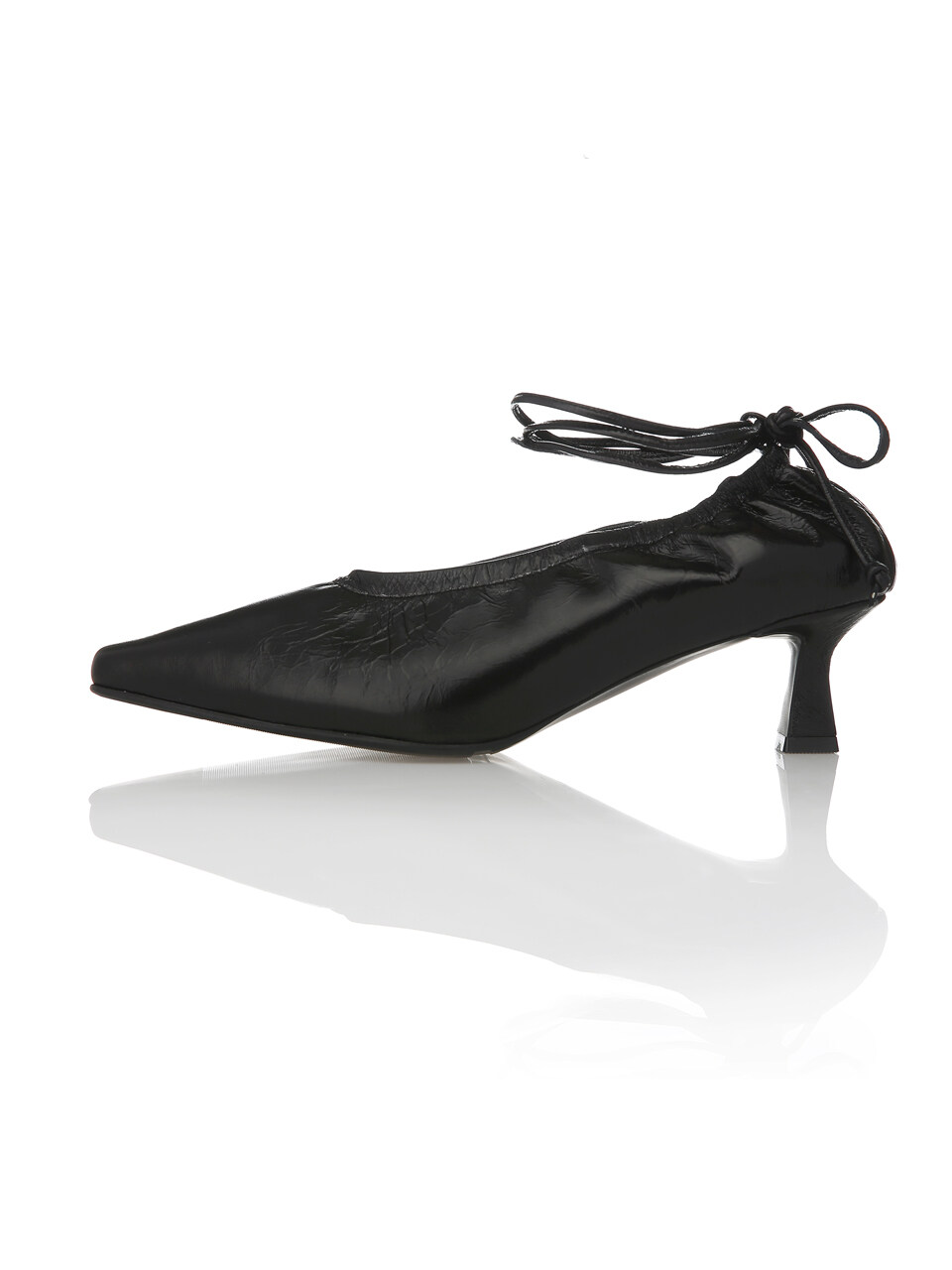 Meiel Dew MD1077 Wrinkle Banding Pumps-Black
