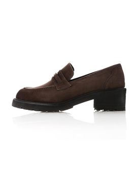 Meiel Dew MD1104f Chunky Platform Loafer_Choco Brown