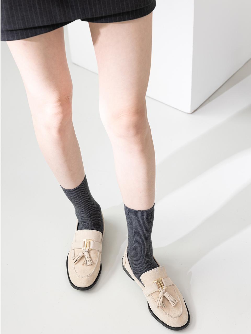 Meiel Dew MD1118f Classic Tassel Loafer_ Beige