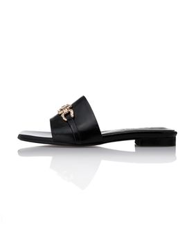 Meiel Dew Metal Point Slider Sandals- MD1102s Black
