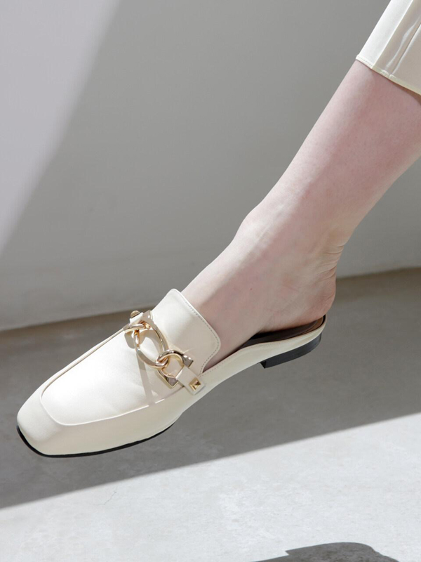 Meiel Dew Square Toe Point Bloafer  MD19SS1034 Butter