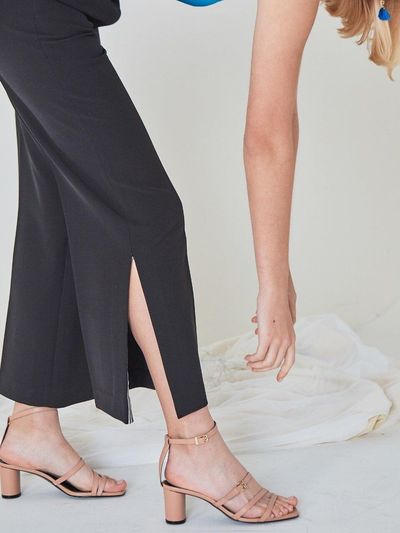 Meiel Dew Strappy Sandals Skin Beige