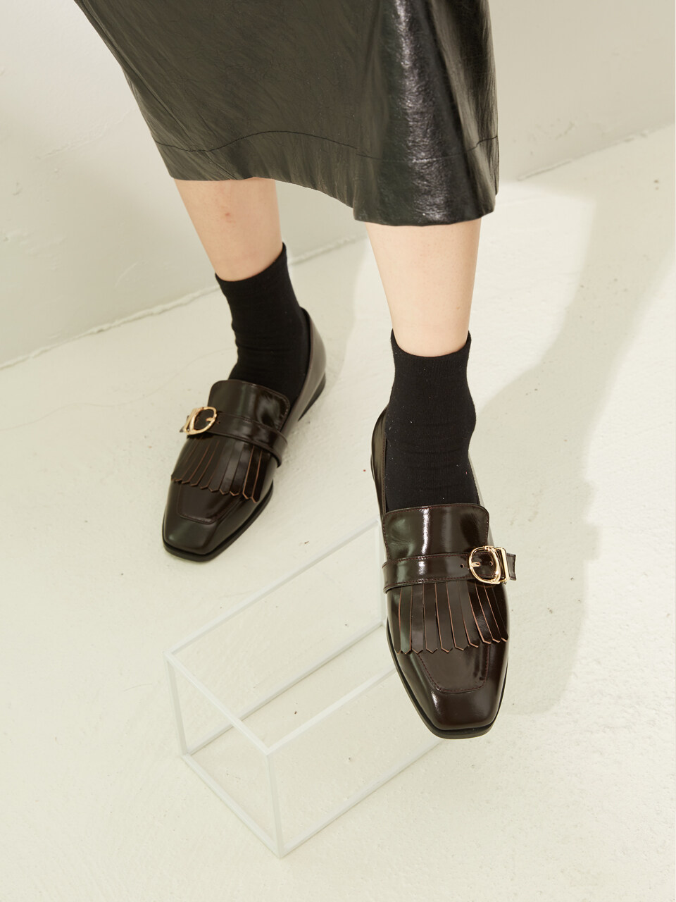 Meiel Dew Tassel Point Loafers - Choco Brown (MD1085f)