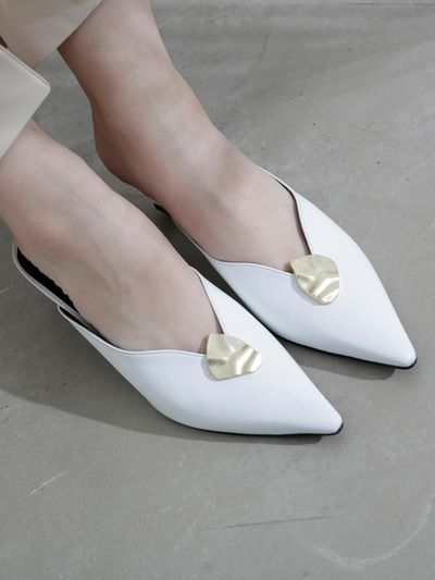Meiel Dew Wave line Mule MD19SS1031 White