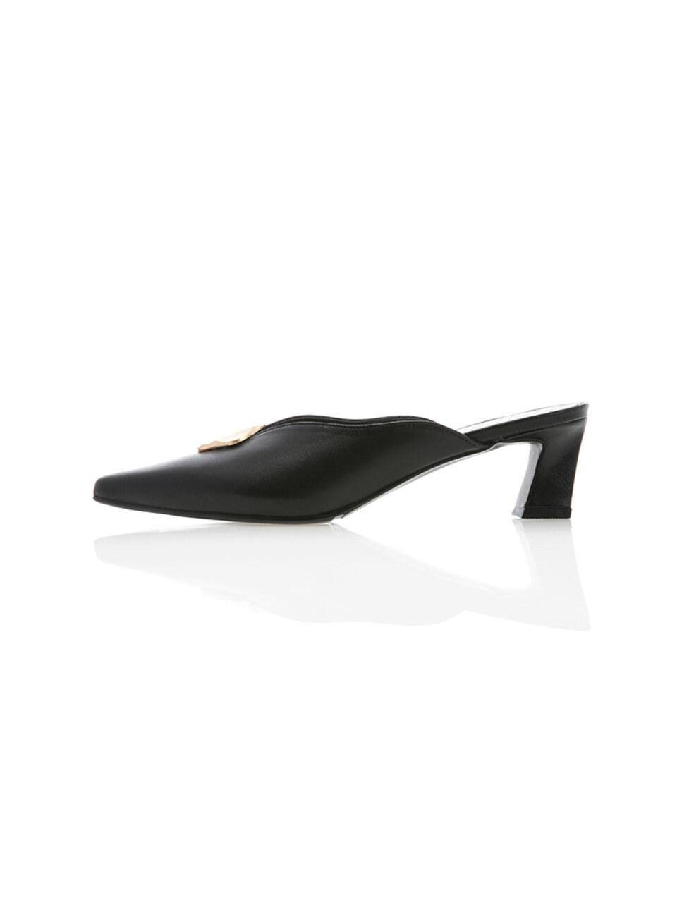 Meiel Dew Wave Line Mules Black