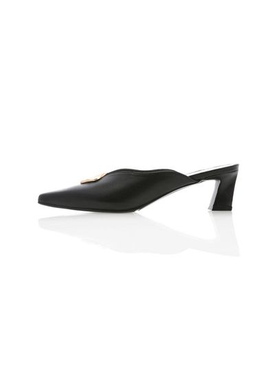 Meiel Dew Wave Line Mules Black