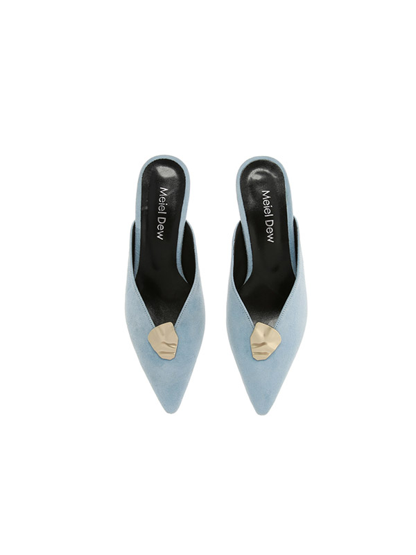 Meiel Dew Wave Line Mules Sky Blue