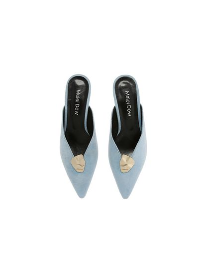 Meiel Dew Wave Line Mules Sky Blue