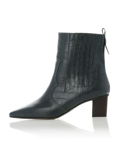 Meiel Dew Western Boots Green