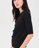 MEIMEIJ MEIMEIJ Lana Floral Paillettes Wool Top Nero - 4