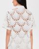 MEIMEIJ MEIMEIJ Short Sleeve Button Down Lace Top Latte - 3