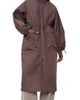 MEIMEIJ MEIMEIJ Techno Long Jacket with Hood and Cinched Waist Chocolate Lab - 1