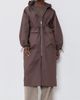 MEIMEIJ MEIMEIJ Techno Long Jacket with Hood and Cinched Waist Chocolate Lab - 2
