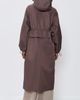 MEIMEIJ MEIMEIJ Techno Long Jacket with Hood and Cinched Waist Chocolate Lab - 3