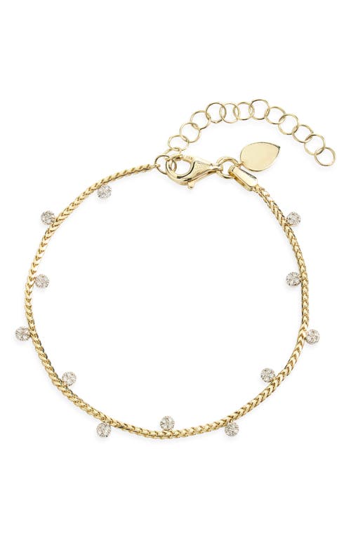 Meira T Meira T 14k Gold Diamond Bezel Bracelet 