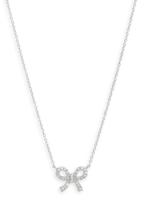 Meira T Meira T 14k Gold Diamond Bow Pendant Necklace