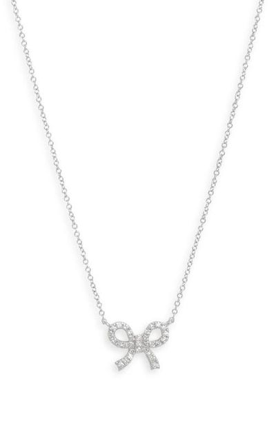 Meira T Meira T 14k Gold Diamond Bow Pendant Necklace