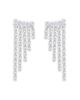Meira T Meira T 14K White Gold Lab Grown Diamond Fringe Drop Earrings, 1.24 tcw - 1