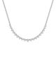 Meira T Meira T 14K White Gold Lab Grown Diamond Graduated Necklace, 1.0 tcw - 1