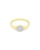 Meira T Meira T 14K Yellow Gold Diamond Cluster Pinky Ring, 0.10 tcw - 1