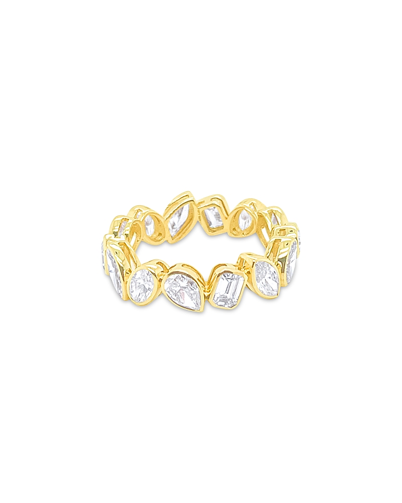 Meira T Meira T 14K Yellow Gold Lab Grown Diamond Mixed Cut Eternity Band, 3.0 tcw
