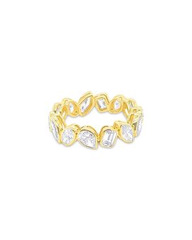 Meira T Meira T 14K Yellow Gold Lab Grown Diamond Mixed Cut Eternity Band, 3.0 tcw